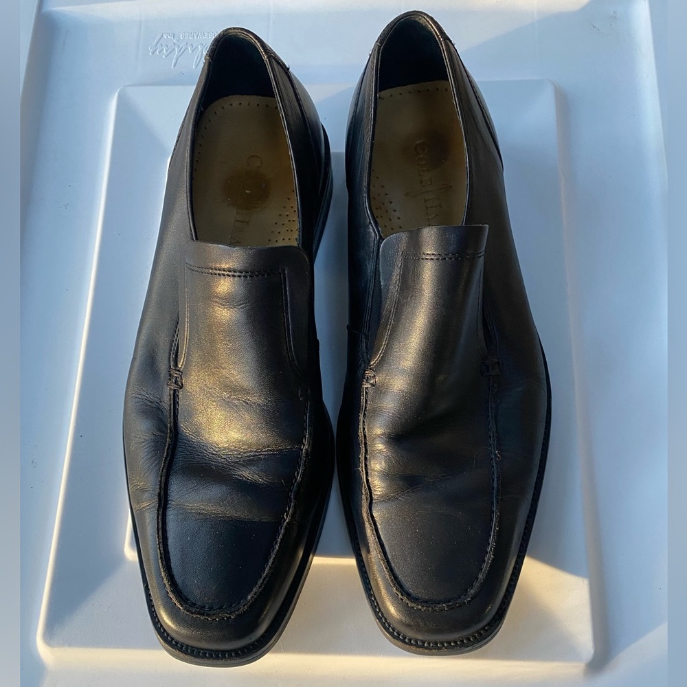 Cole Haan Black Leather Loafers Size 9.5